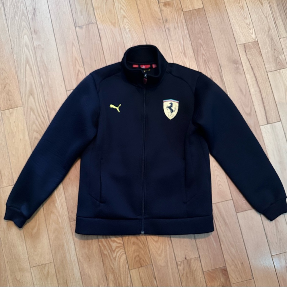 PUMA Scuderia Ferrari Race MT7 Track Jacket Full Zip Black Men's Read Dscptn
